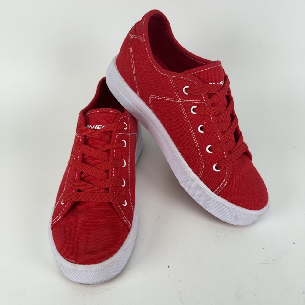 Heelys‎ Men's Size 8 Canvas Red and White Sneakers With Wheels EUC School Casual